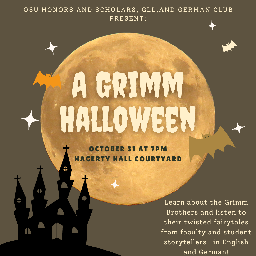 'A Grimm Halloween' storytelling! Department of Germanic Languages