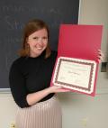 Gwen Stamper is the 2022 recipient of the Fleischhauer Award in GLL at OSU