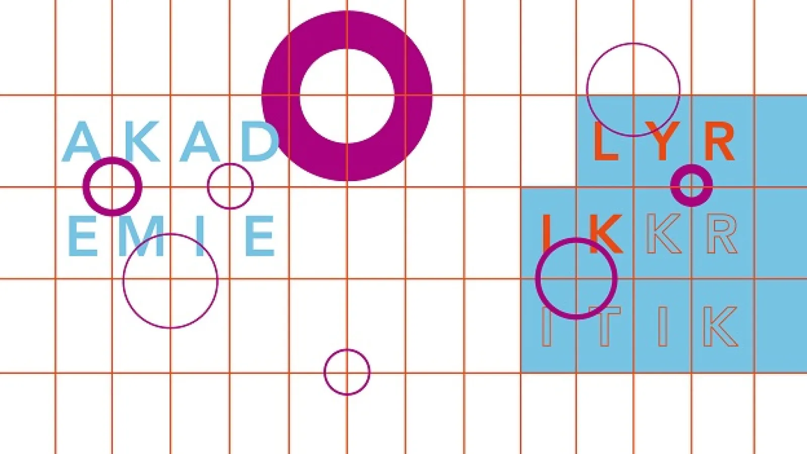 logo of the Academy for the Critique of the Lyric at the House for Poetry in Berlin