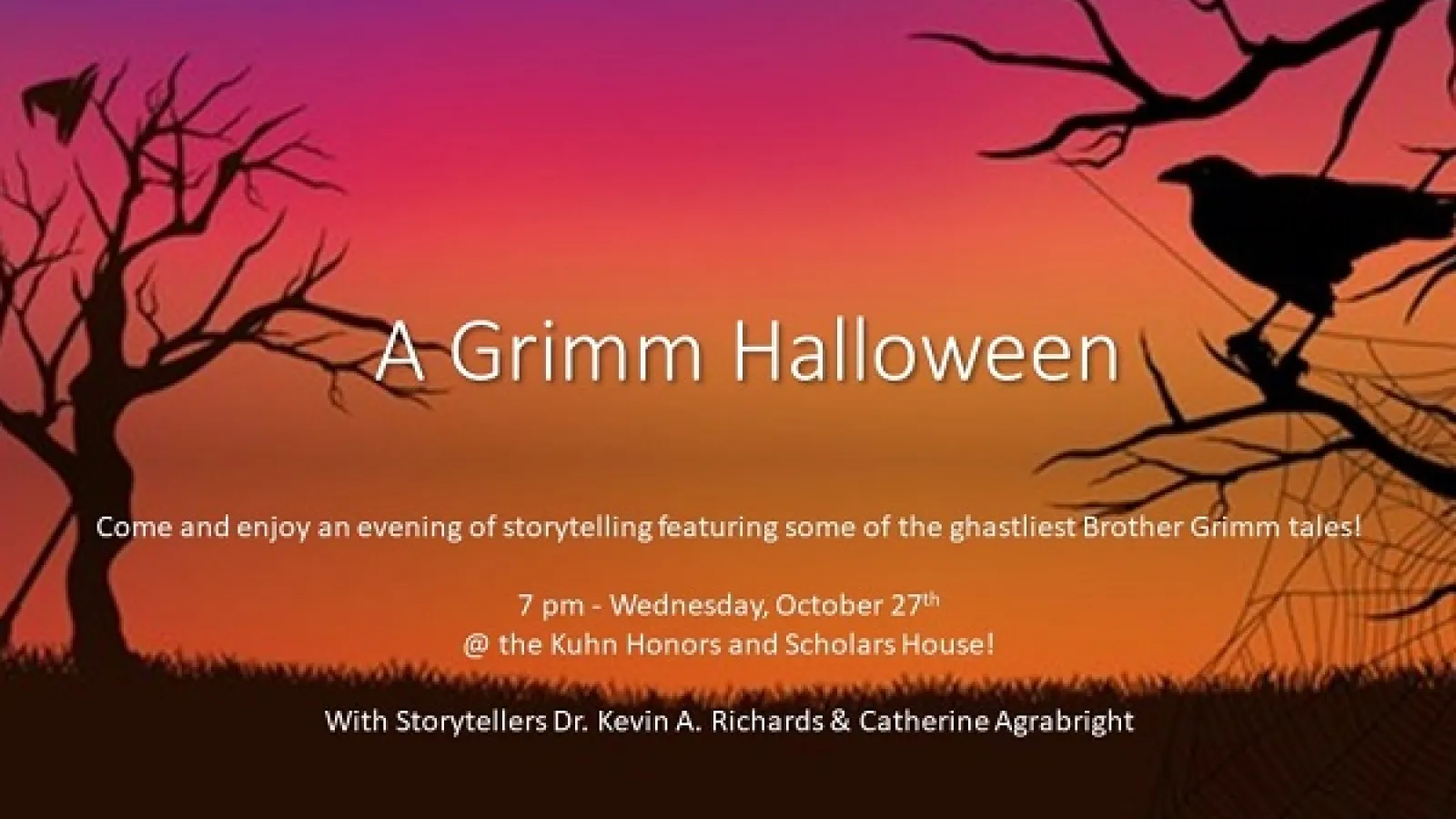 A Grimm Halloween storytelling event at Ohio State