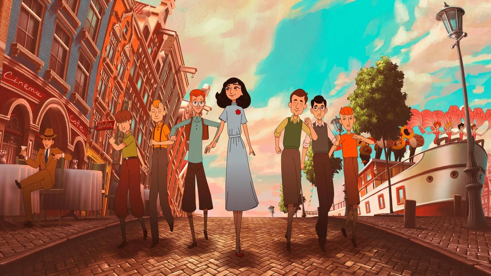 image from Ari Folman's animated film Where is Anne Frank