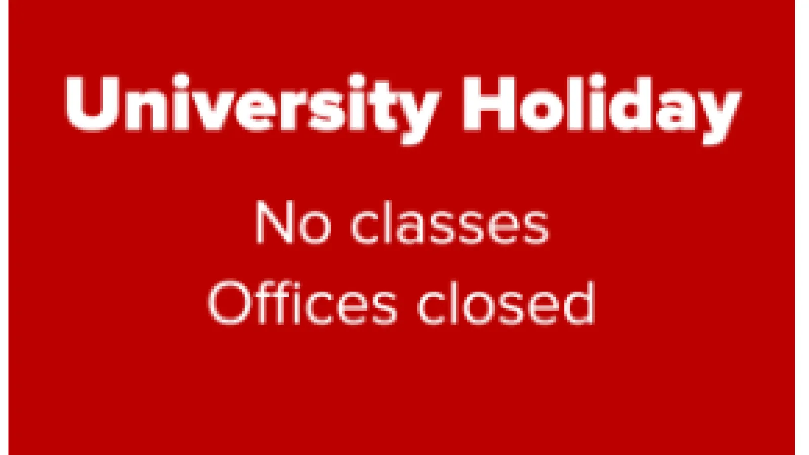 Holiday - Ohio State University