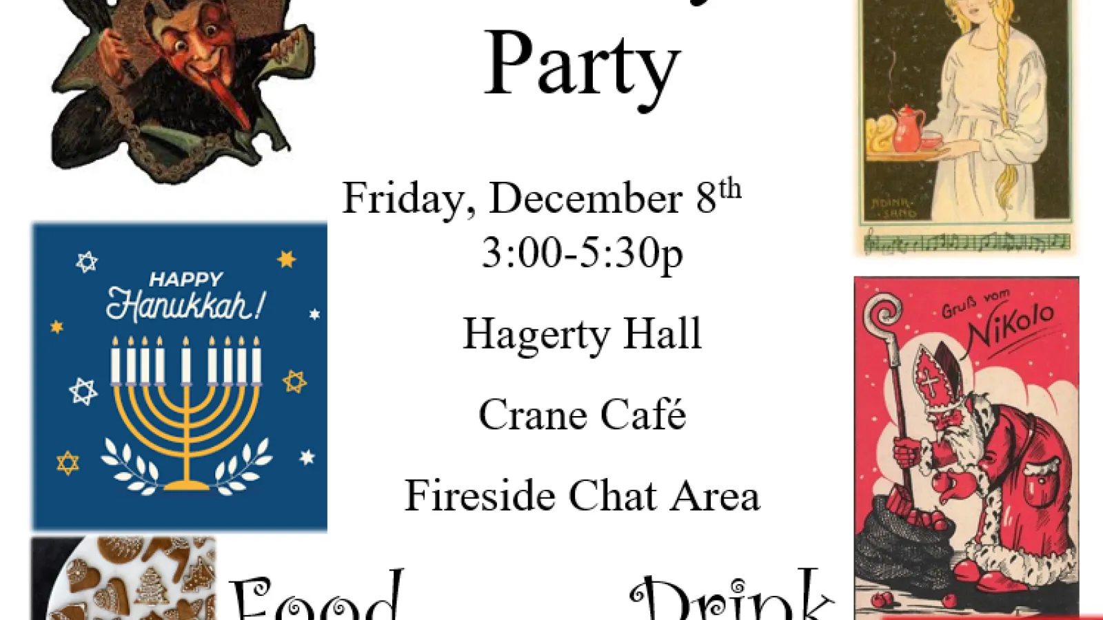 Germanic & Slavic-hosted Holiday Party flyer
