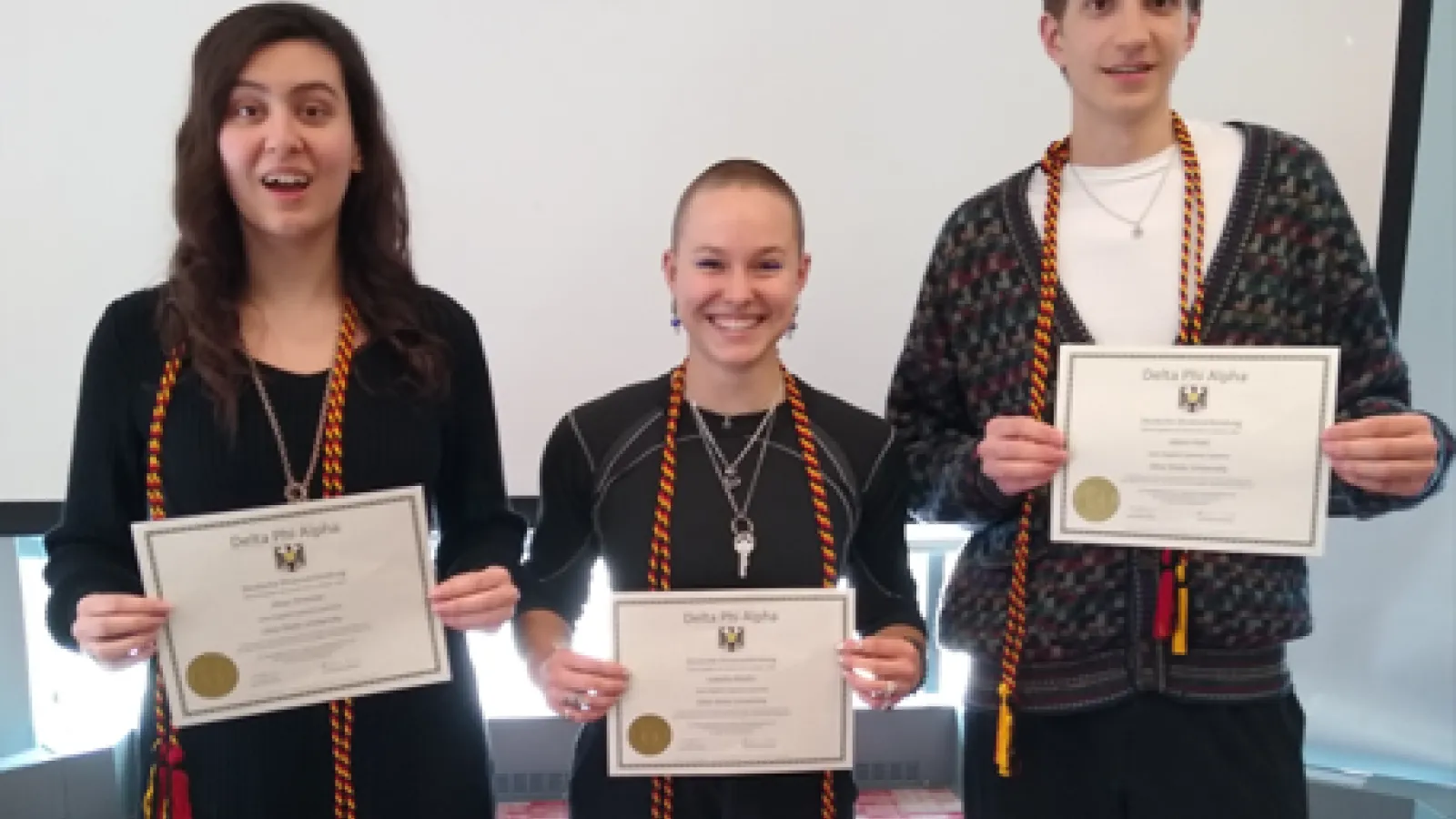 Newest Members of German Honor Society