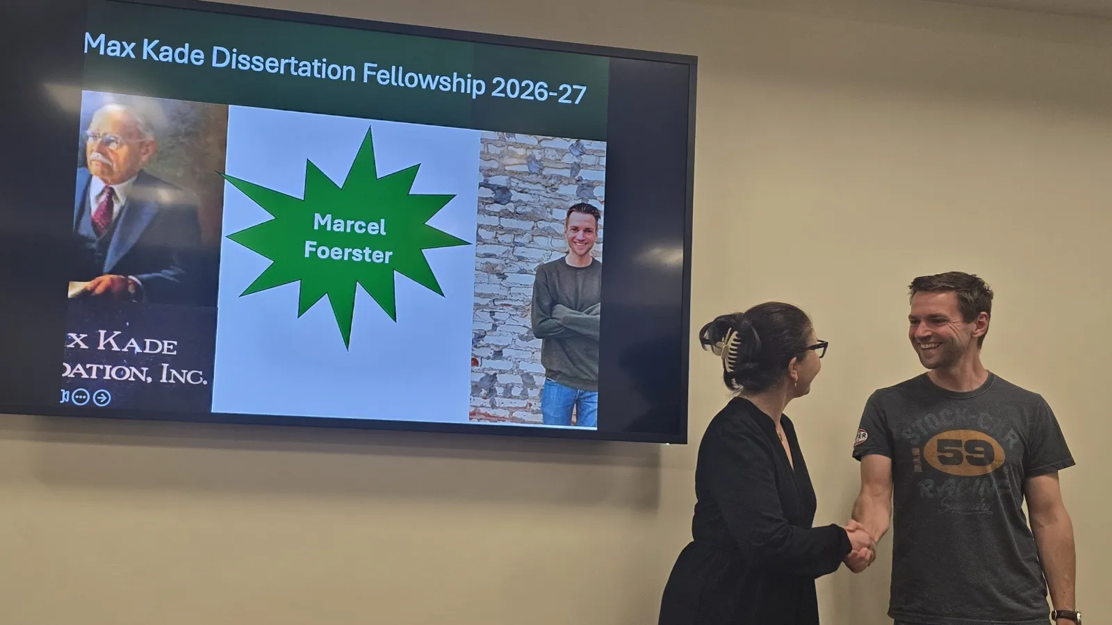 Foerster selected as Kade Fellow 26-27