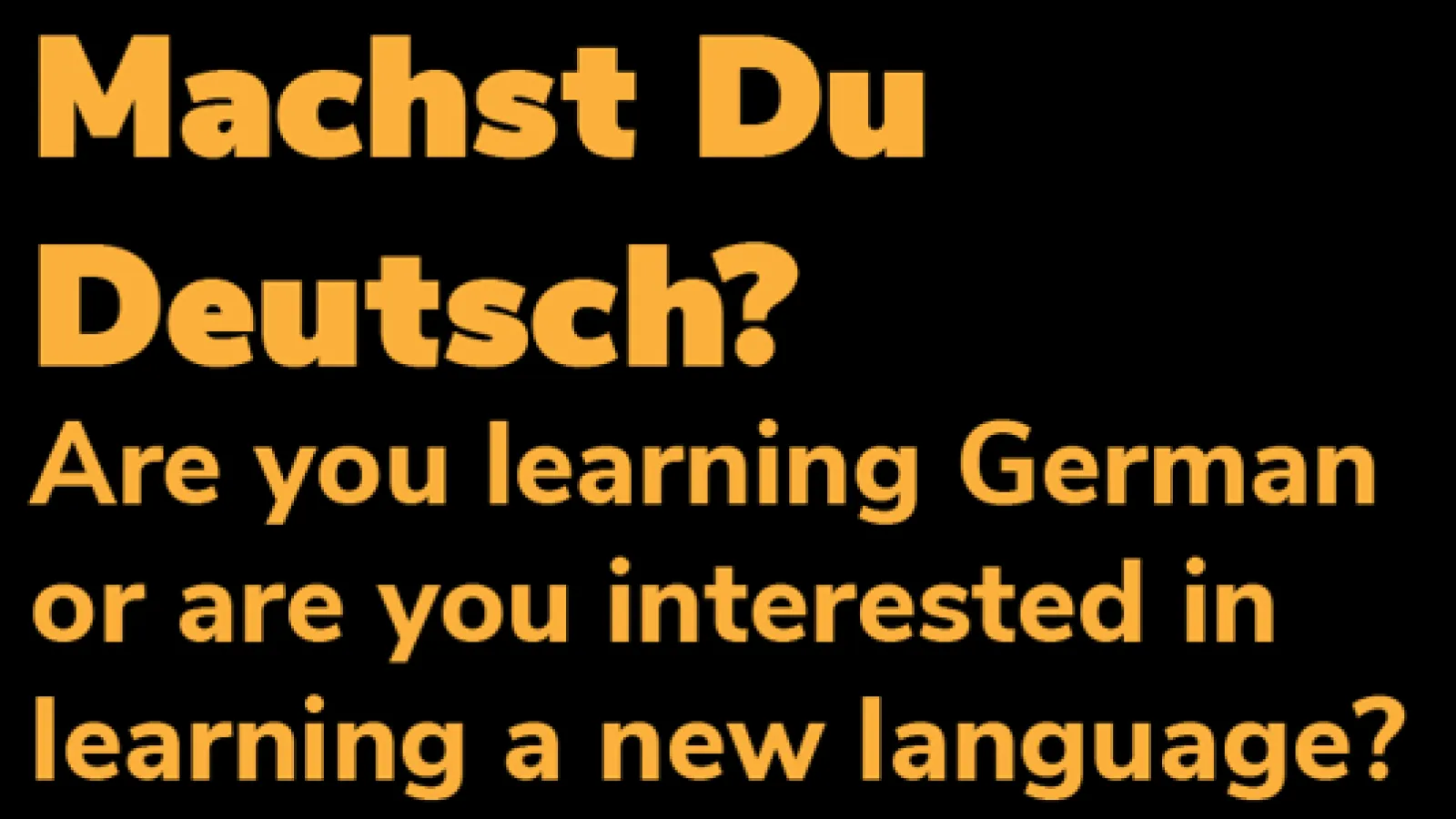 Machst Du Deutsch Open House 