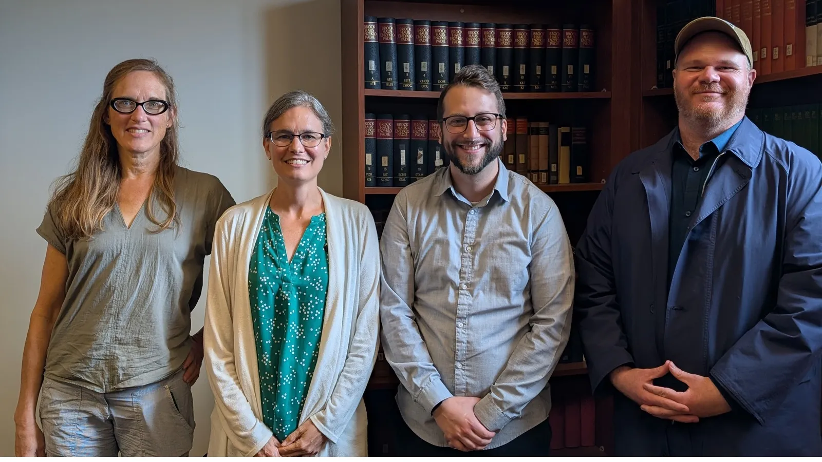 Josh Kramer stands with his dissertation committee