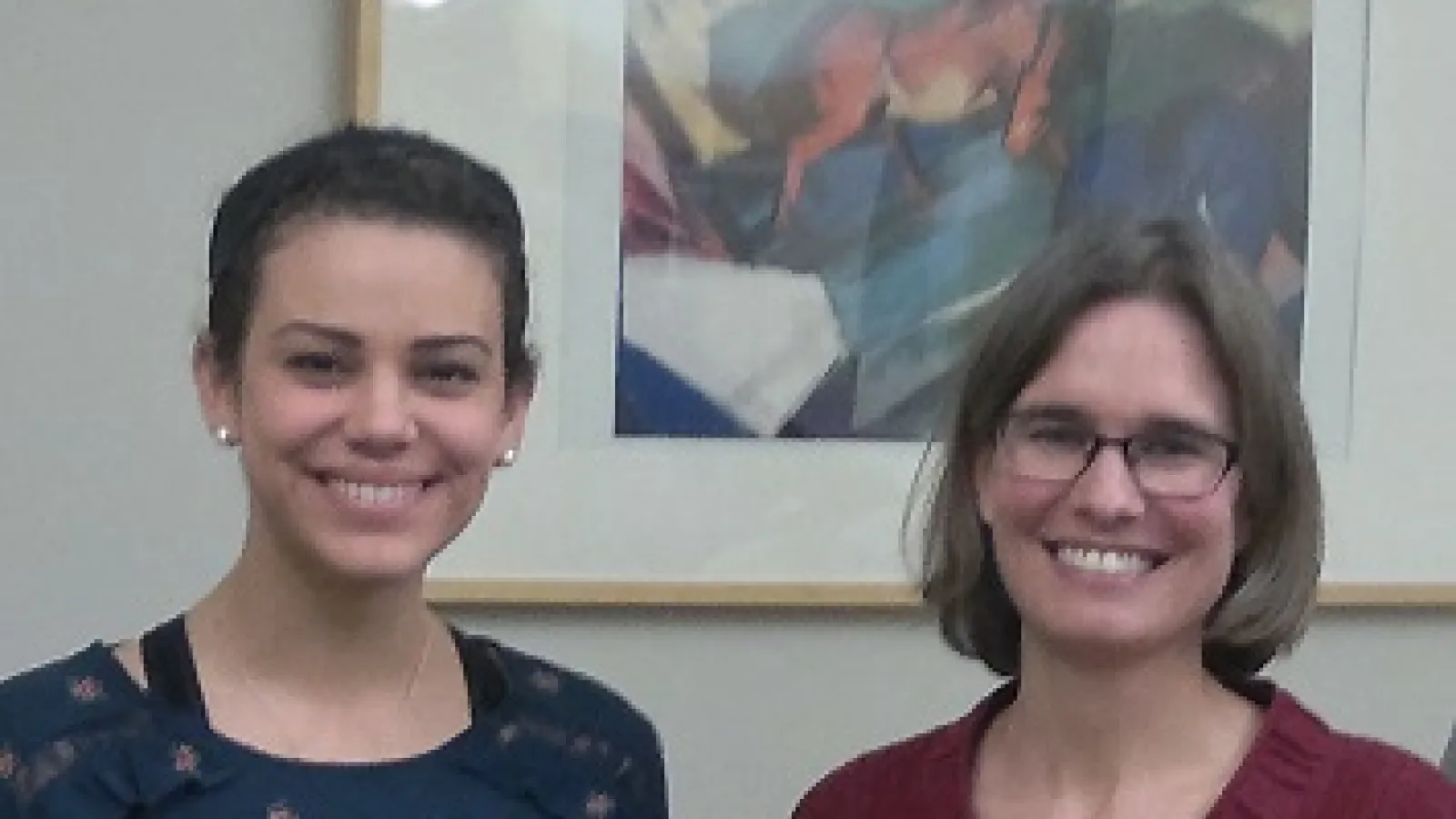 Kassi Burnett and Prof. Byram