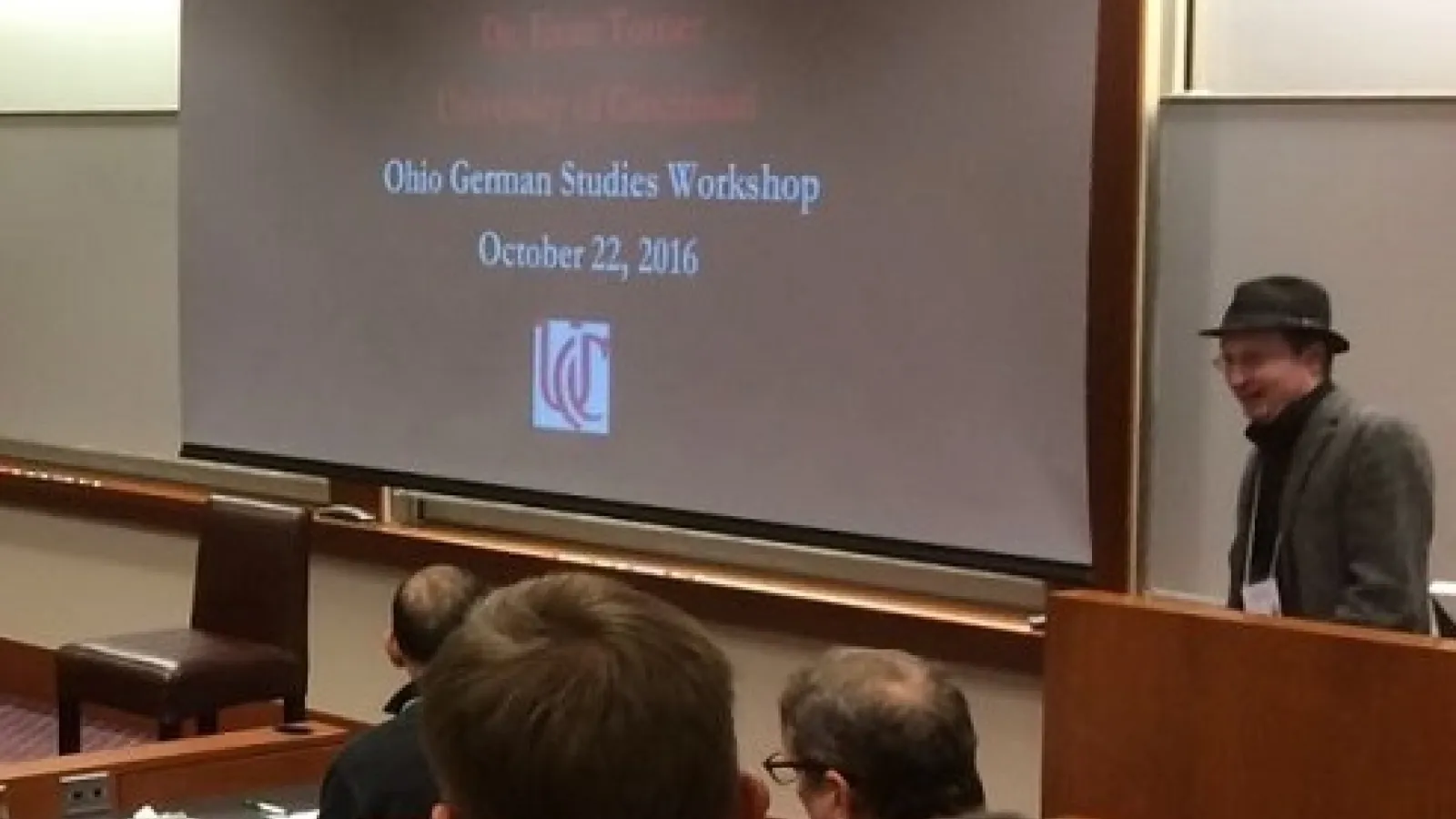 Evan Torner (UC) presenting
