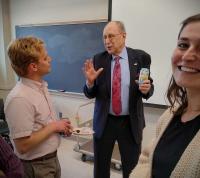 Professor Holub with our graduate students in 2023