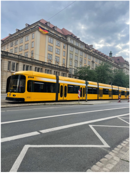 Tram in Dresden Summer 2024