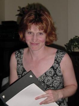 Susan Frost winning Best UG Essay in German in 2005