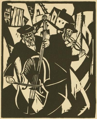 : Todros Geller, “Yidl mitn fidl, Beryl mitn bas,” (Yidl with the fiddle, Beryl with the bass), image courtesy of Wikimedia Commons : Todros Geller, “Yidl mitn fidl, Beryl mitn bas,” (Yidl with the fiddle, Beryl with the bass), image courtesy of Wikimedia Commons