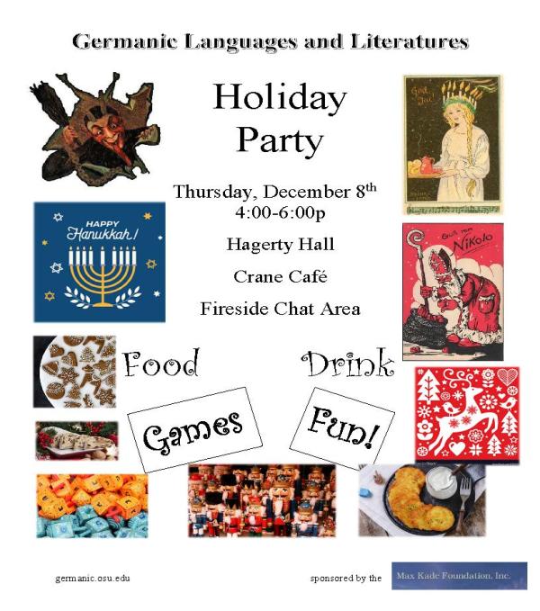 GLL Holiday Party in Hagerty Hall 12/8/22