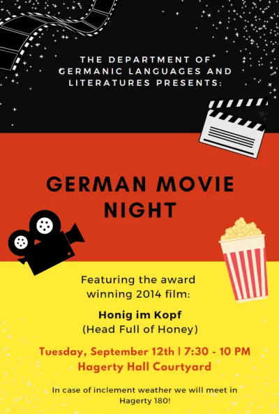 2023 German Film Evening in Hagerty Hall