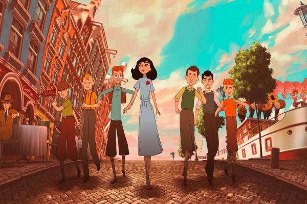 image from Ari Folman's animated film Where is Anne Frank