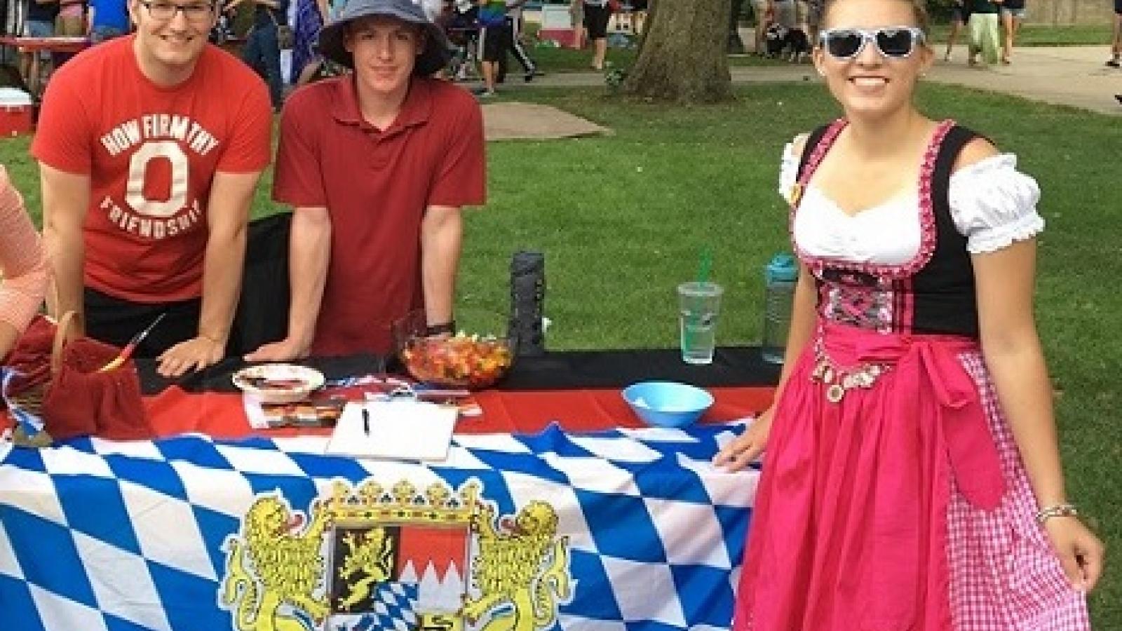 The OSU German Club on the Oval in Columbus
