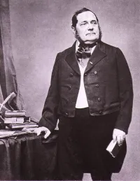 A Black and white photo of German Author Adalbert Stifter