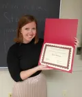 Gwen Stamper is the 2022 recipient of the Fleischhauer Award in GLL at OSU